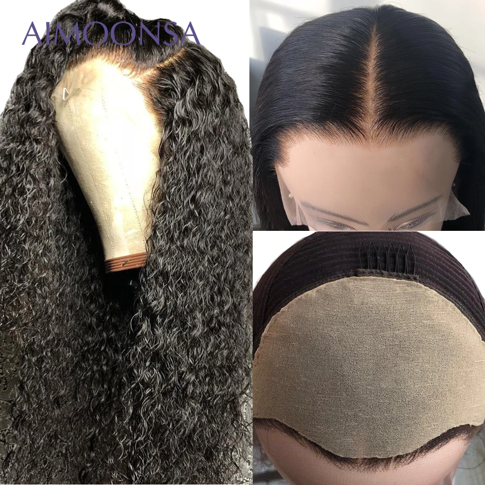 

13x6 Lace Front Wig Fake Scalp Wig Curly Human Hair Wigs Transparent Lace Wig Invisible Undetectable Lace Bleached Knots