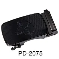 PD-2075 Hi-Tie, фирменный дизайн, кожаный ремень, пряжки для мужчин, серебро, золото, ремень, голова для кожаного ремня, буквенная пряжка ремня с изображением животного, автоматический - Цвет: PD-2075
