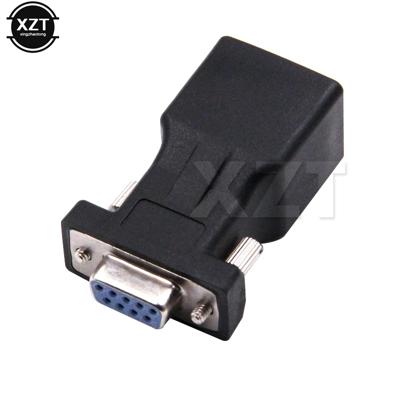 DB9 RS232 RJ45 переходник мама COM LAN Ethernet Новое поступление преобразователь порта