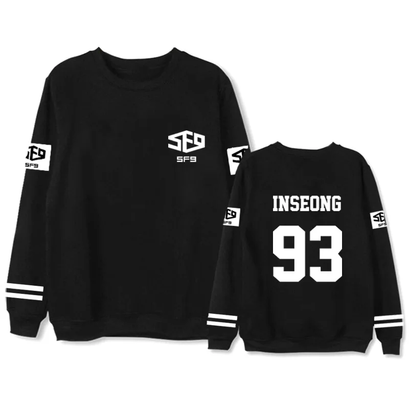 Kpop SF9 свитшот в готическом стиле kpop одежда для мужчин и женщин с длинным рукавом