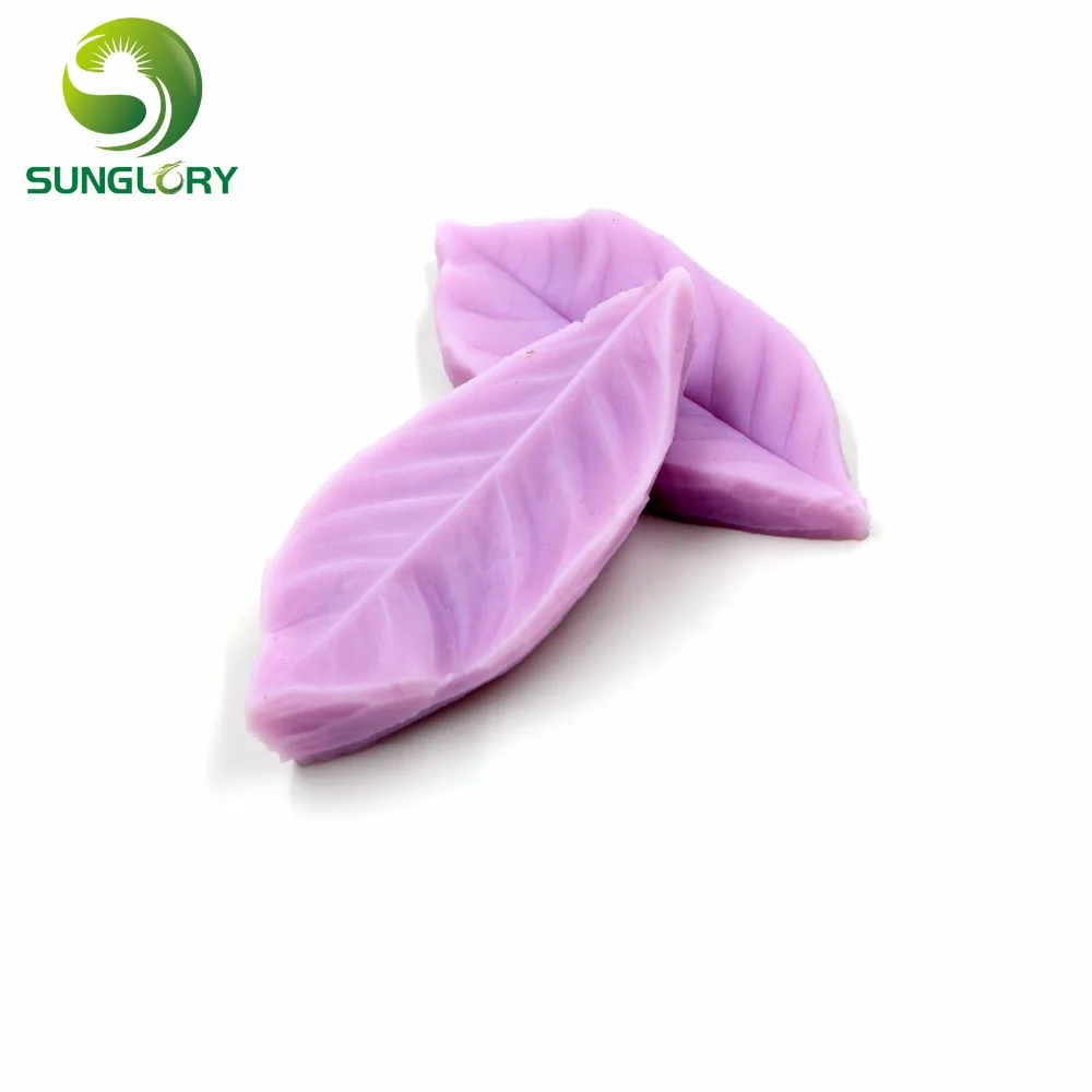 Силиконовая форма для украшения торта в виде листьев цвет фиолетовый|mold for|silicone
