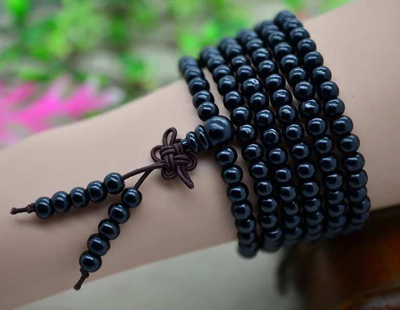 Fashion Natural Black Sandalwood 6mm Beads Buddha Bracelets for Men / Women Gift Charm Wholesale Jewelery | Украшения и