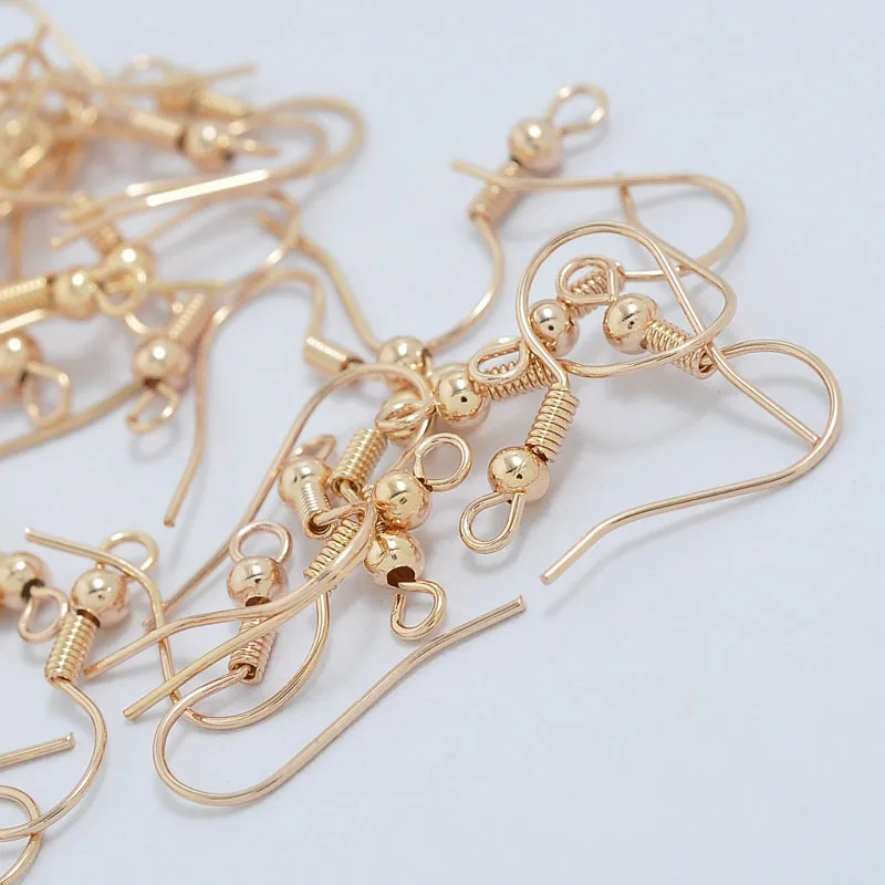 

10Pcs Copper Wiring Ear Clasps Earring Hooks For DIY Findings Eearring Pendant