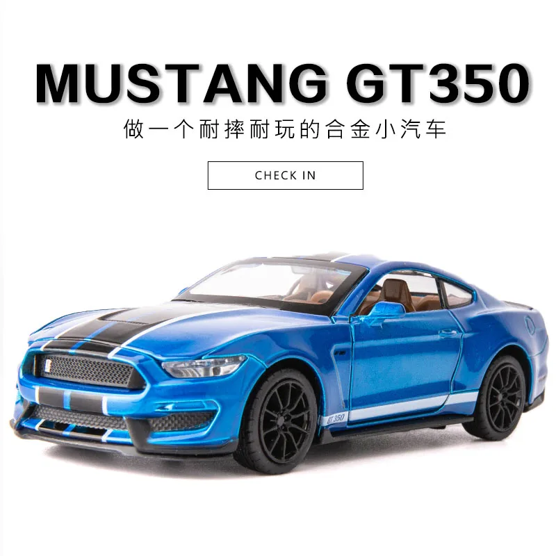 1:32 Ford Shelby GT350 литая под давлением модель автомобиля Кобра гоночные детские