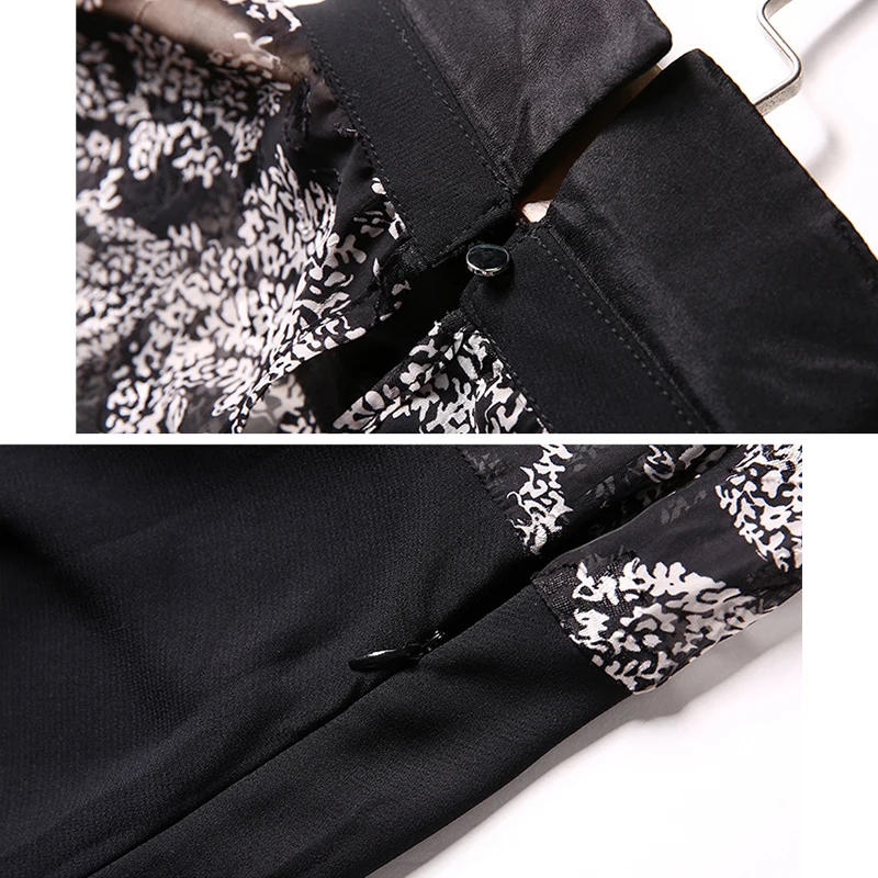 Trytree лето осень Повседневное платье с принтом бабочки расклешенными рукавами