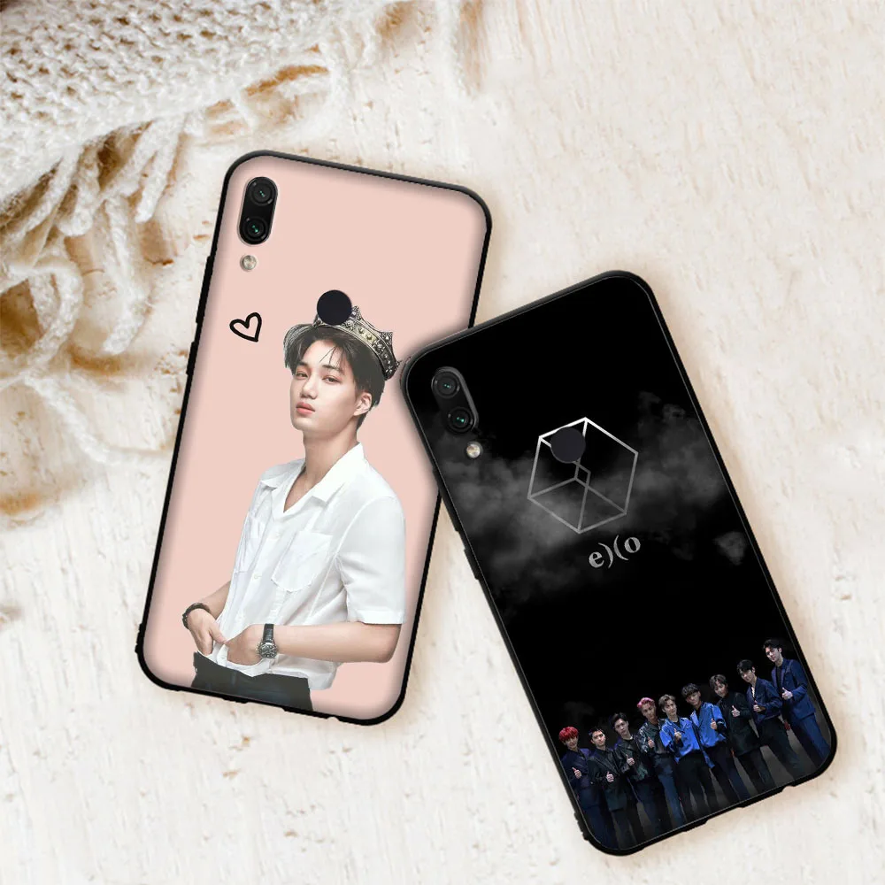 Роскошный мягкий чехол Kpop EXO для Xiaomi Redmi Note 7 4 4X6 Pro 5 Plus 5A 6A Go S2