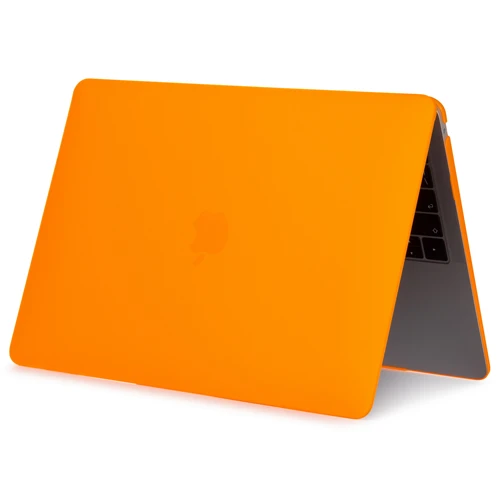 Matte orange Матовые чехлы для ноутбуков Apple macbook Air 13 11 Pro retina 12 13,3 15,4, чехол для Macbook New air 13 pro 13 с сенсорной панелью - Цвет: Matte orange