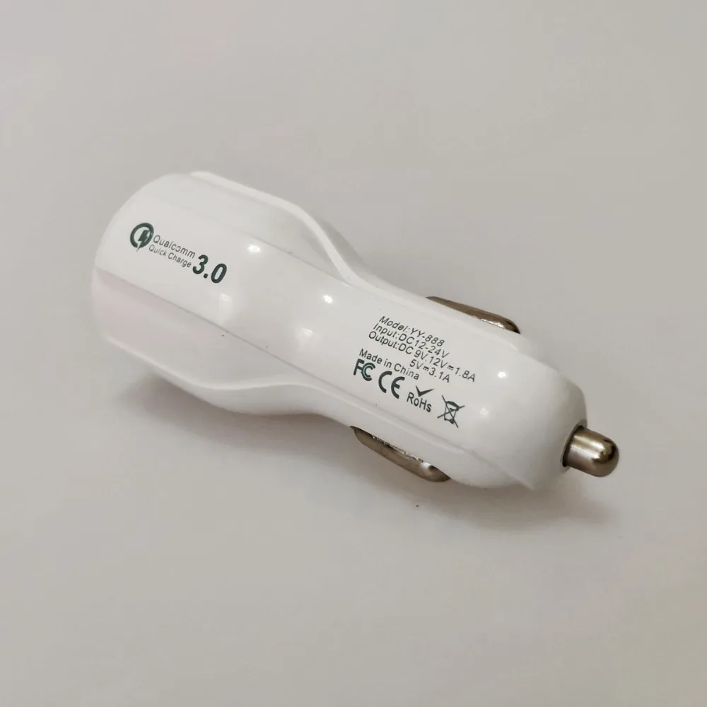 DIYSECUR Quick Charge 3 0 Автомобильное зарядное устройство мобильный телефон Dual Usb