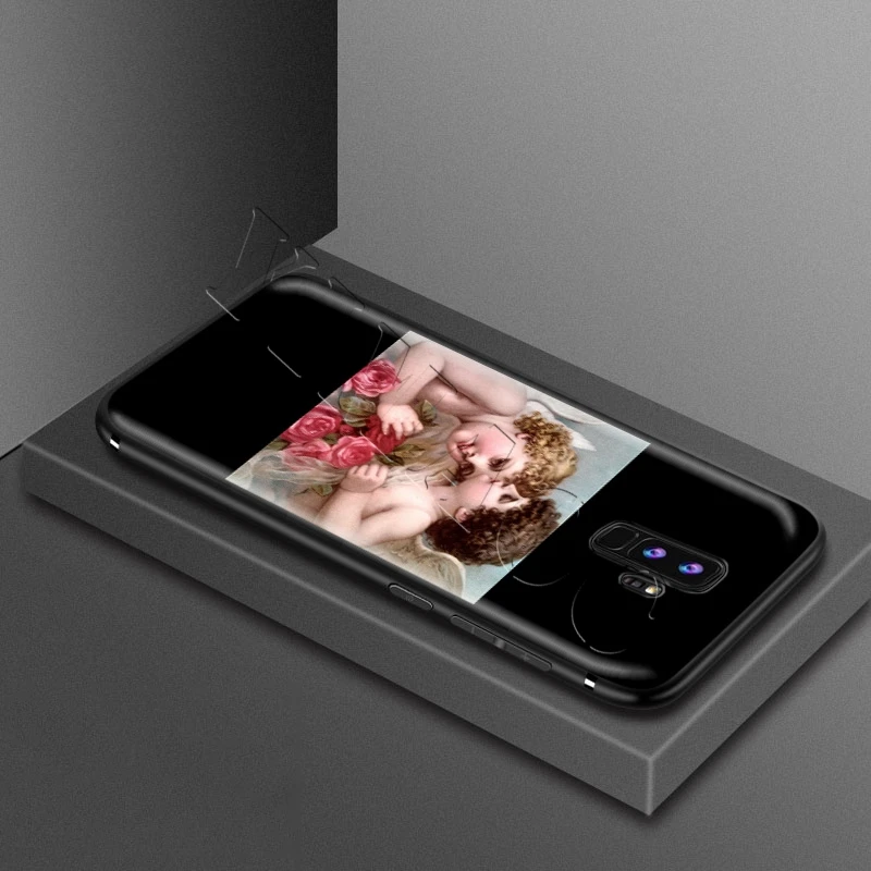 Мягкий силиконовый чехол YIMAOC Angel Cupid для Samsung Galaxy S6 S7 Edge S8 S9 Plus A3 A5 A6 Note 8 9|Бамперы| |