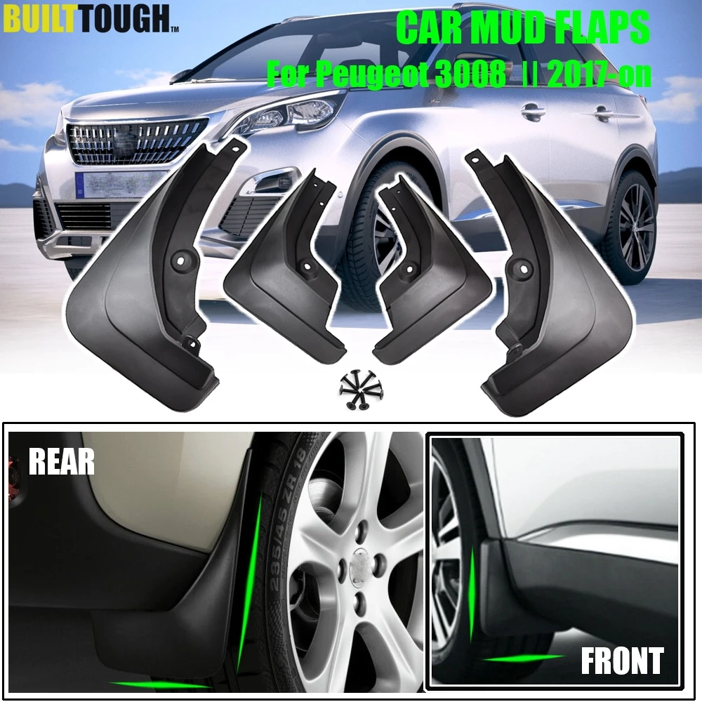 Комплект литой автомобиль брызговики для Peugeot 3008 2 SUV 2017 2018 2019 брызговик крыло