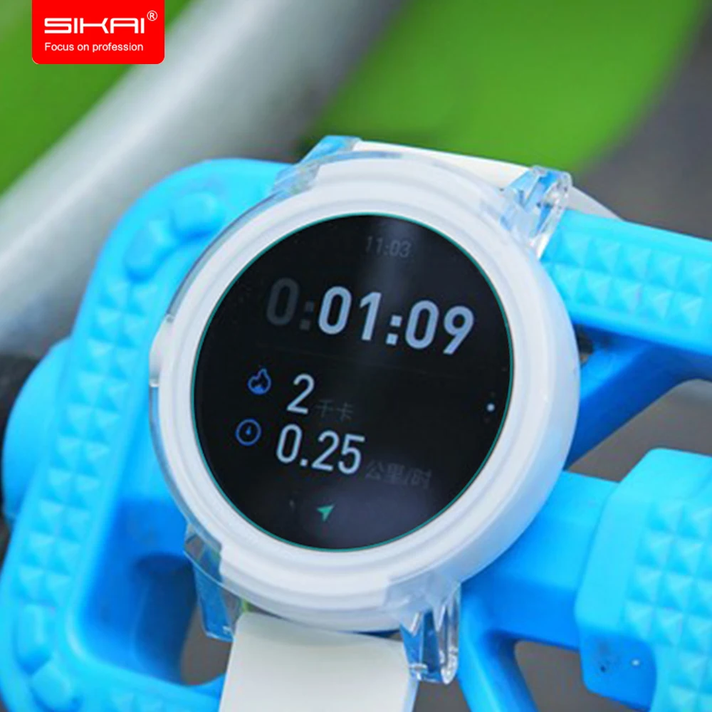 Sikai шт. 3 закаленное стекло Защита экрана для Ticwatch E Watch защита Защитная пленка Smart 9h