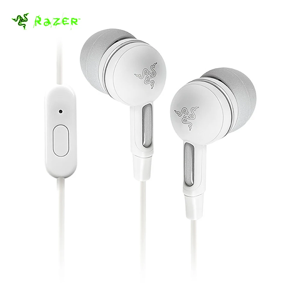 Оригинальный razer Moray 2015 We Fire Edition In-Ear игровой наушник с микрофоном 3 5 мм Jack-белый |