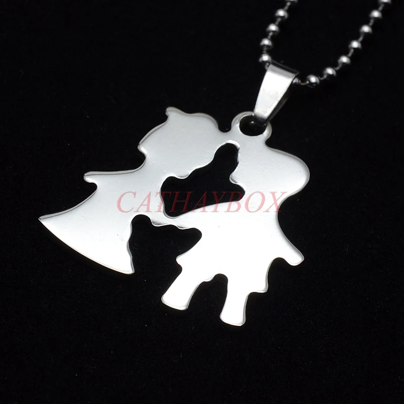 Подвеска-подвеска из нержавеющей стали для маленьких мальчиков и девочек длиной