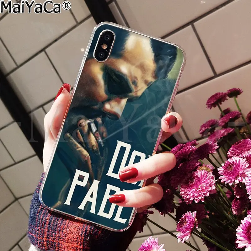 MaiYaCa Narcos ТВ серия Пабло Эскобар Coque Оболочка Чехол для телефона для Apple iPhone 8 7 6 6S Plus X XS MAX 5 5S SE XR крышка