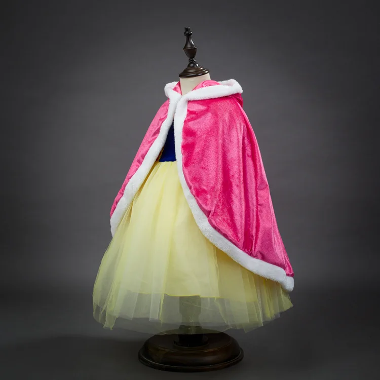 Kids Christmas Clothes Girl Dresses Hooded Cloak Costume Elsa Anna Little Red Hood Girls Capes for Dress | Детская одежда и обувь