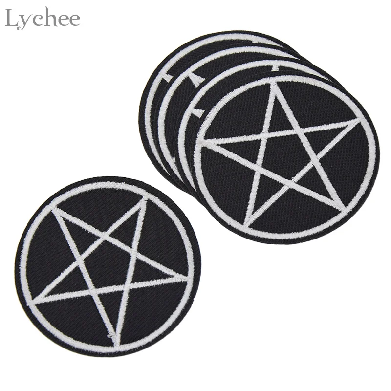 Lychee Life 5 шт. Готическая пентаграмма нашивки сделай сам аппликация для одежды
