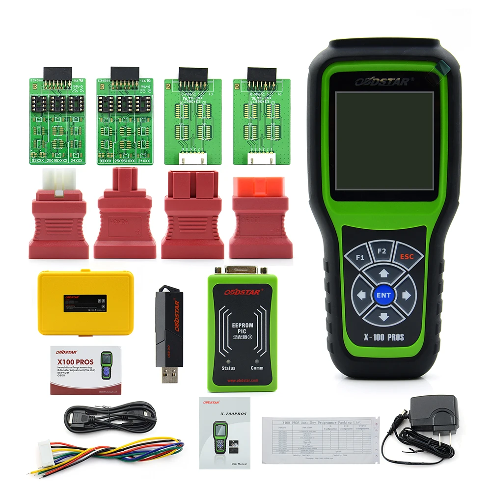 Оригинальный ключевой программист OBDSTAR X100 PROS с адаптером EEprom + иммобилайзер