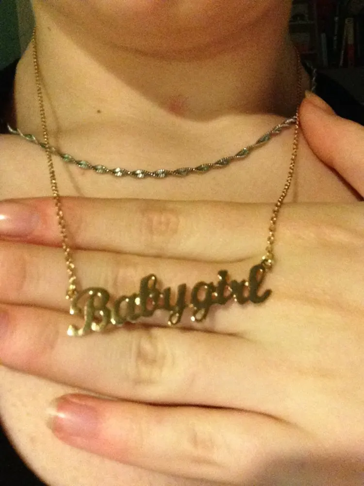 Ожерелье для девочек персонализированные Babygirl Подвеска персональная буква из