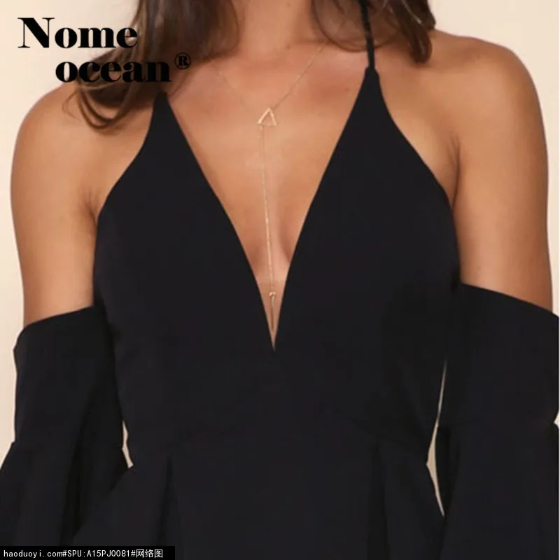 European Style Peplum Blouses 2018 Spring and Summer Women Shirts Flare Cuffs Spaghetti Strap Tops of Blouse M17020405 |