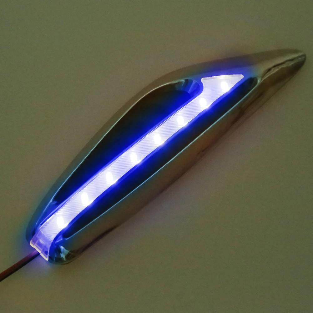 1 пара лезвие Форма рулевого колеса автомобиля светильник Fender сторона лампы DC12V