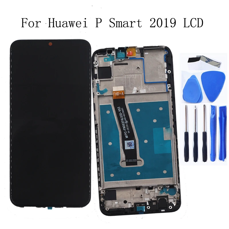 Оригинальный дисплей 6 21 дюйма для Huawei P Smart 2019 ЖК сенсорный дигитайзер в сборе