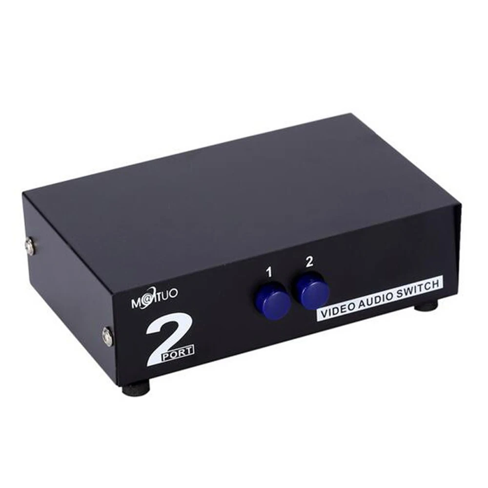 Сплиттер AV сигнала 2/4 Way композитный сплиттер 2X1 4X1 для аудио и видео переключатель