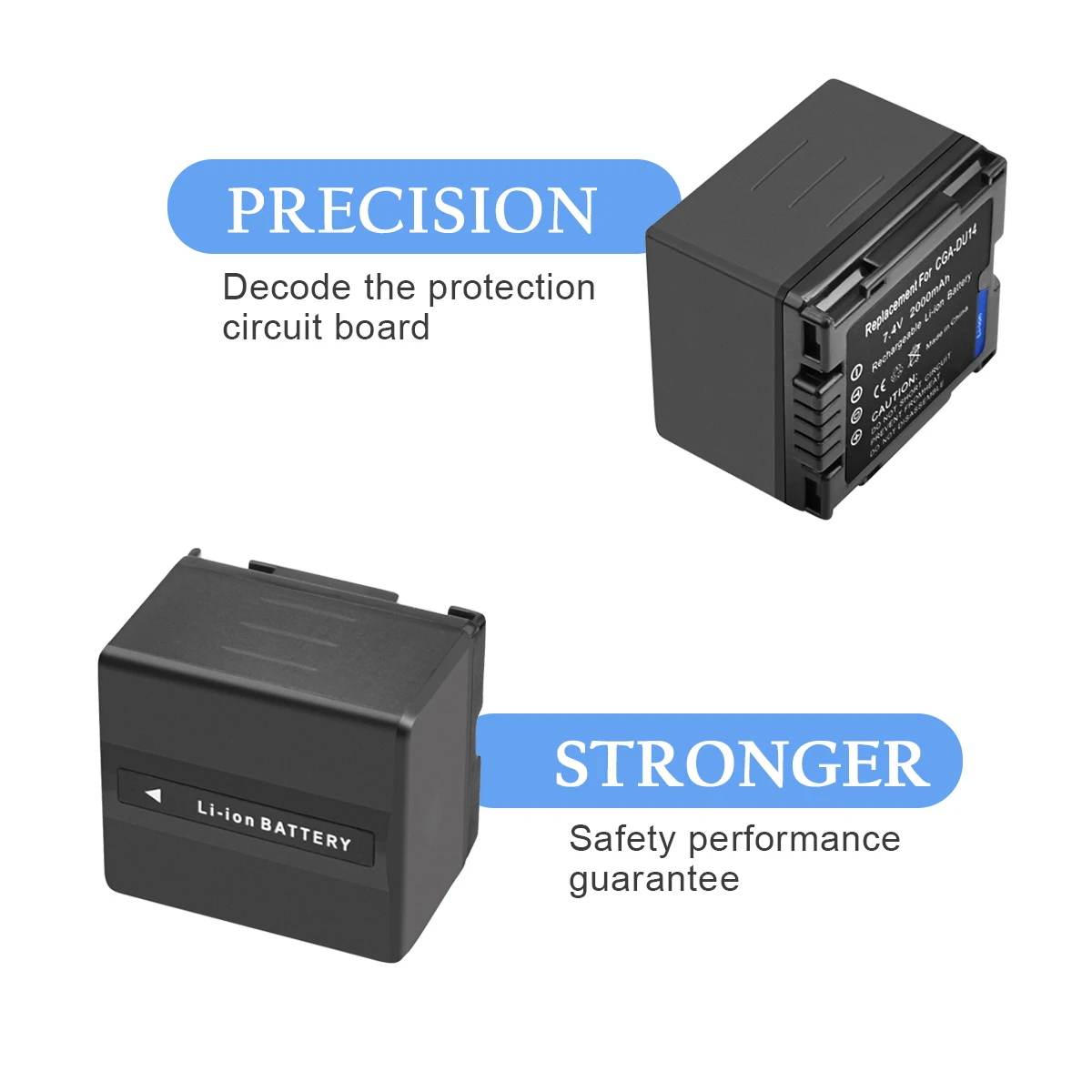 4X2000 mAh CGA DU14 CGADU14 VW VBD140 VWVBD140 Батарея + Зарядное устройство с светодио дный для Panasonic