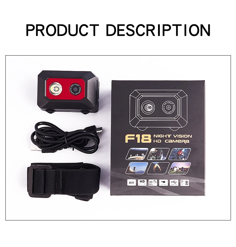 Мини Экшн яркая светодиодная камера HD 1080P спортивная петля видео DVR DV видеокамера