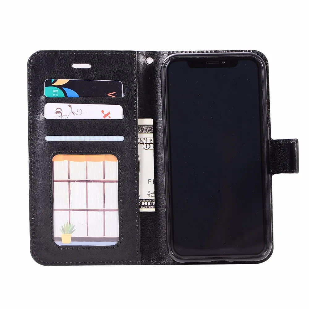 Case For Apple iPhone X Luxury PU Leather Wallet Book Cover 5 5S SE 6 6S 7 8 Plus Fundas Holder Stand | Мобильные телефоны и