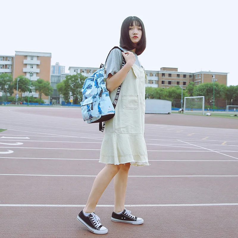 Новинка 2019 года для женщин рюкзак милая девушка печати рюкзаки Bookbag школьные