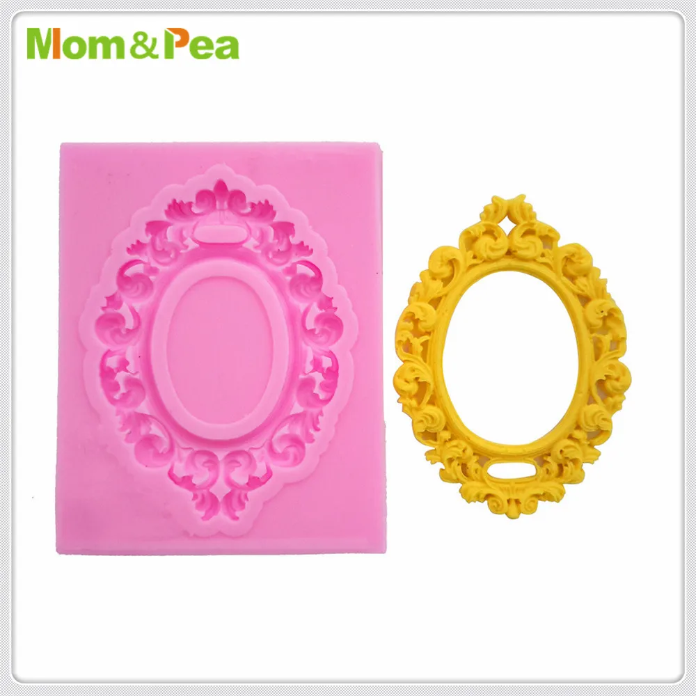 Силиконовая форма в форме рамы Mom & Pea MPA1869 украшение для торта 3D помадки пищевого