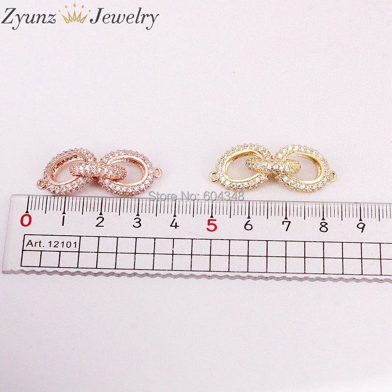 5 шт. ZYZ320-5825 Micro Pave коннектор CZ браслет, звено цепи соединитель браслет, CZ бар соединитель цепи для женщин или мужчин ювелирные изделия
