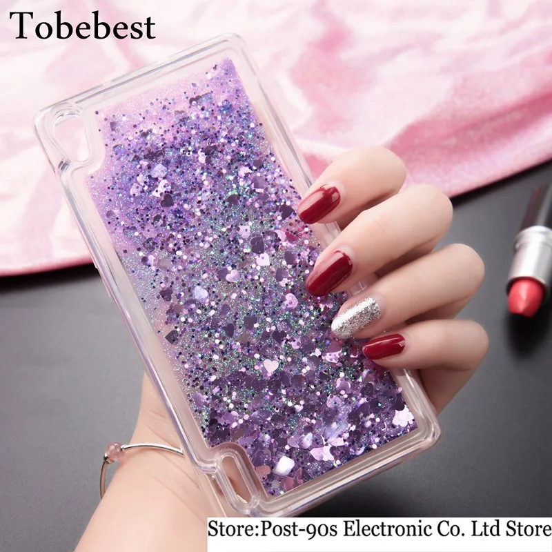 Tobebest Huawei P7 Case Dynamic Liquid Glitter Sand Quicksand Star TPU For Ascend Crystal Clear Back Cover |