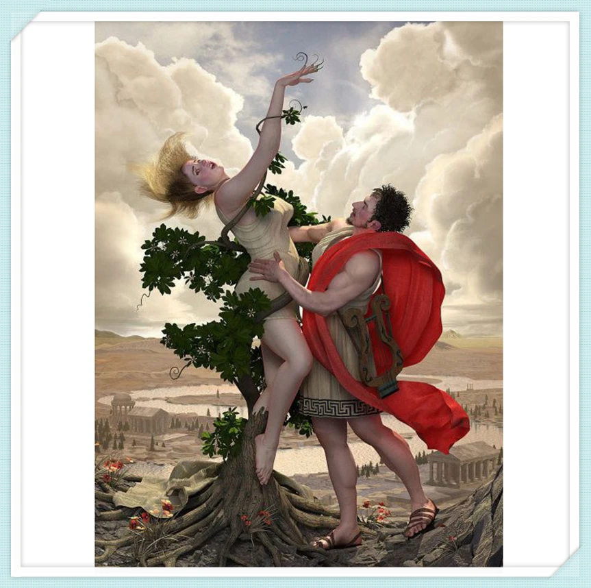 Greek mythology Apollo and Daphne embroidery diamond painting cross stitch craft mosaic full square rhinestone home decor YF1493 | Дом и сад