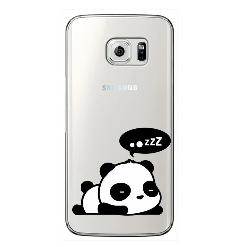 Мягкий чехол из ТПУ с милыми мультяшными животными пандами для Samsung Galaxy A3 2016 J3 A5 A7