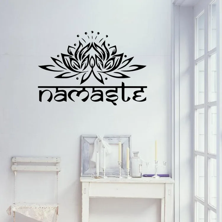 9478 маленькие индийские наклейки Namaste fogannisa для украшения дома спальни с цветочной
