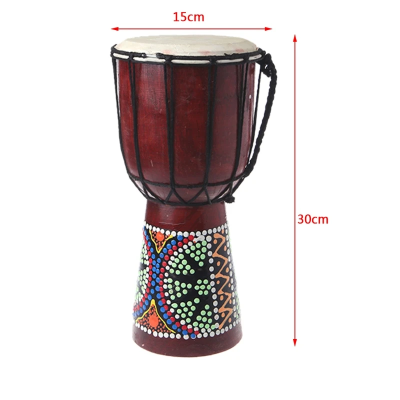 Профессиональный Африканский Djembe барабан Bongo 6 дюймов Классическая живопись деревянный Африканский Djembe хороший звук музыкальный инструмент