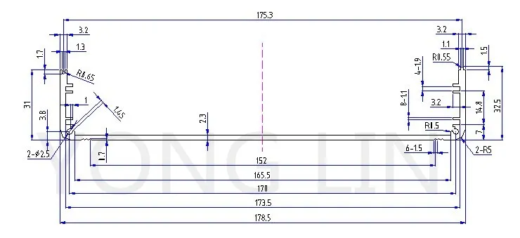 Алюминиевый корпус 178*62-200 мм 1 шт. многофункциональный алюминиевый