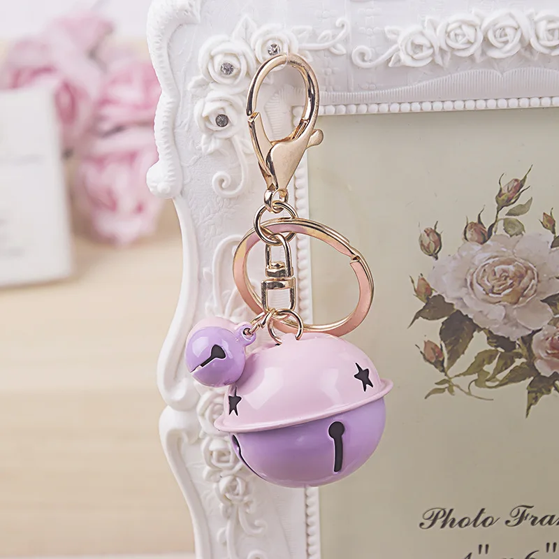 2018 New Charm Fashion Key Chain Plush Ring Bell Holder Female Bag Pendant Jewelry Women Keychain Keyring Gifts | Украшения и