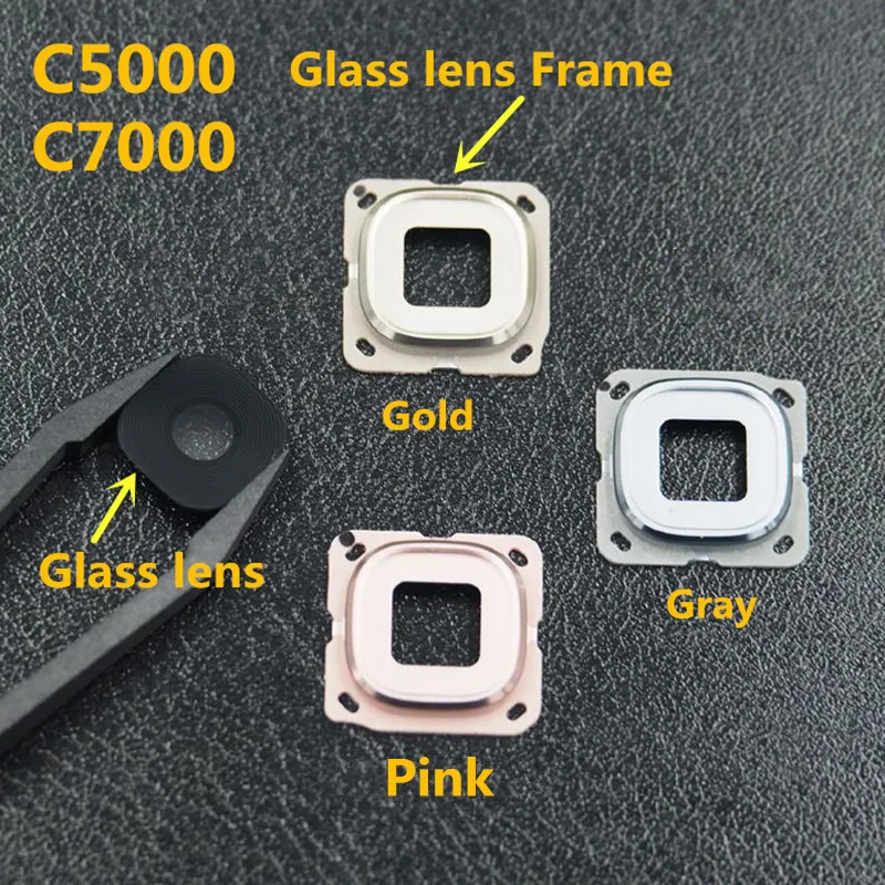 2 шт. оригинальная задняя камера стеклянная крышка объектива для Samsung C5 C5000 C7 C7000