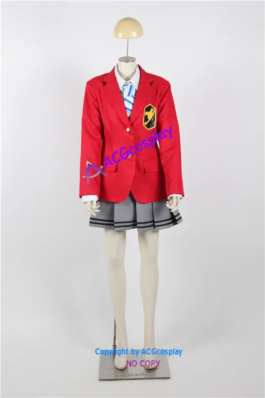 Fairy Tail Эрза Скарлет для девочек школьная форма косплейный костюм ACGcosplay|school uniform