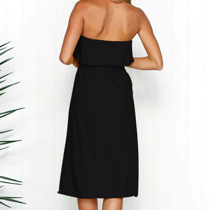 

Sexy Wrapped Lace Button Buttoned Waist Fashion Dress Sleeveless Casual Women Dress New Style Vestidos Verano 2018 Party Dresses