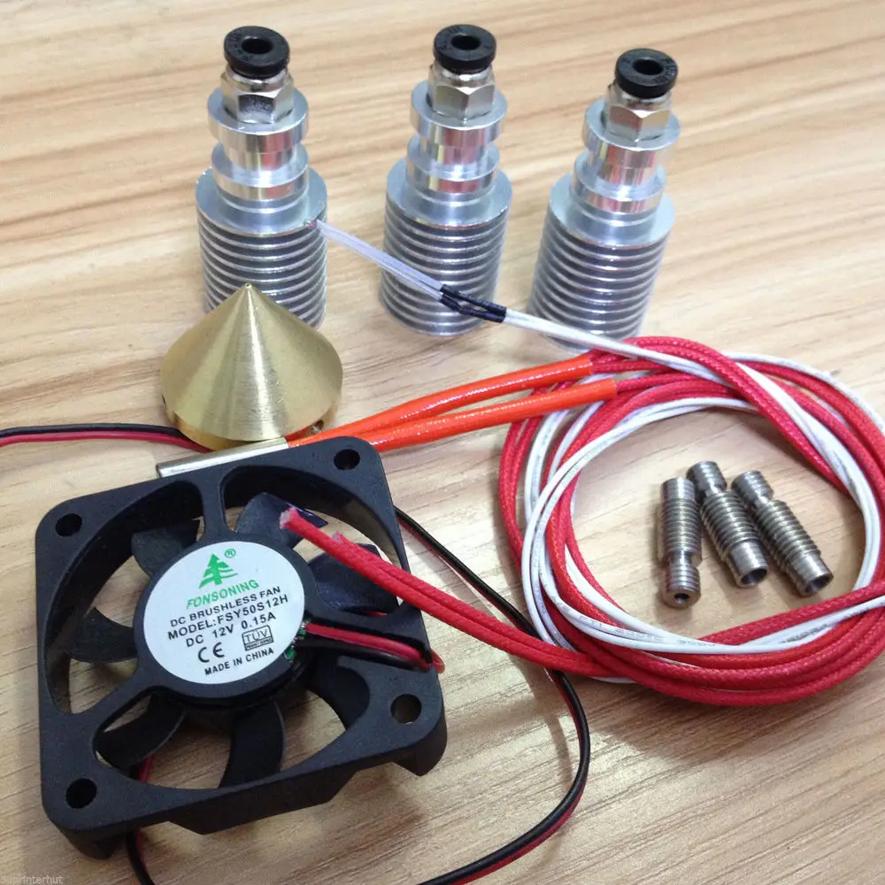 Reprap Prusa I3 3D принтер Алмазный Hotend многоцветный Горячий Конец 3 в 1 выходной