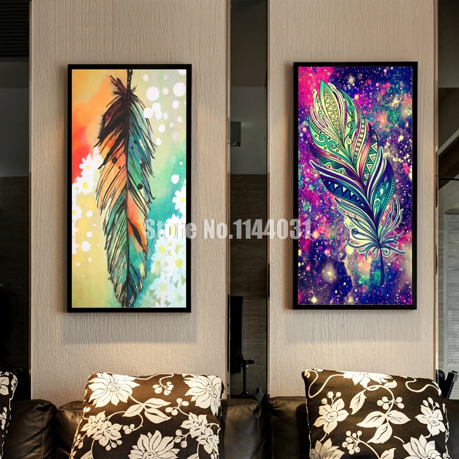 

Diy Diamond Painting Cross Stitch Feathers and patterns Diamond Embroidery Diamond Mosaic Decoration Paintings Full Square Drill