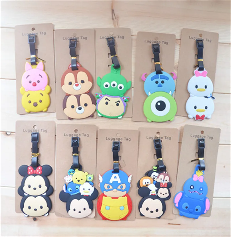 Дисней Tsumtsum Микки Стюарт Дональд Дак багажная бирка оригинальный мультяшный