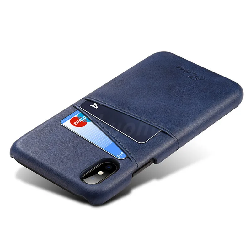 SHUOHU Luxury PU Leather Wallet Phone Cases for iPhone 7 6 6S Plus Case Business Card Back Cover X 8 |