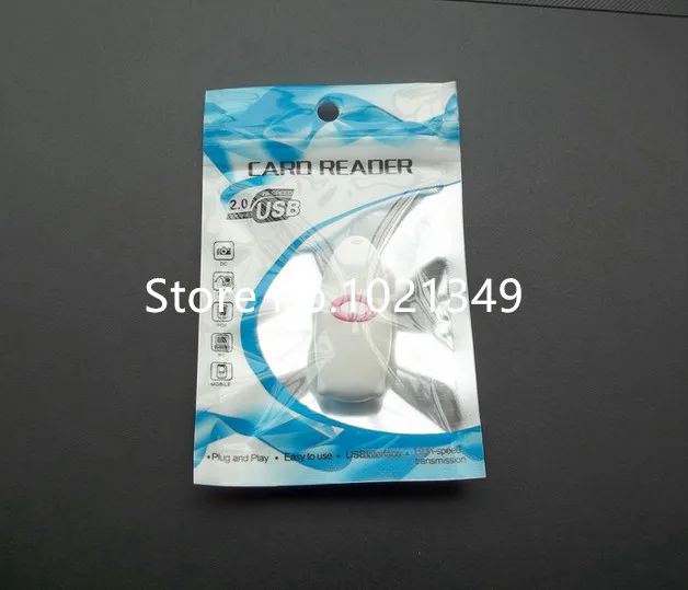 

1000pcs/lot 7x10.5 cm Newest zipper all in 1 card reader Retail package bag Plastic poly opp packaging bag