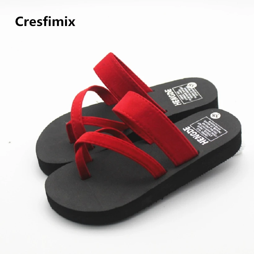 Cresfimix/Женские повседневные Мягкие Шлепанцы из ЭВА на каблуке 3 см Милые женские