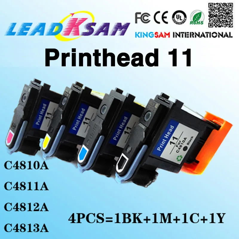 4x печатающей головки совместимый для hp11 Замена 11 печатающая головка Designjet 70 100 110
