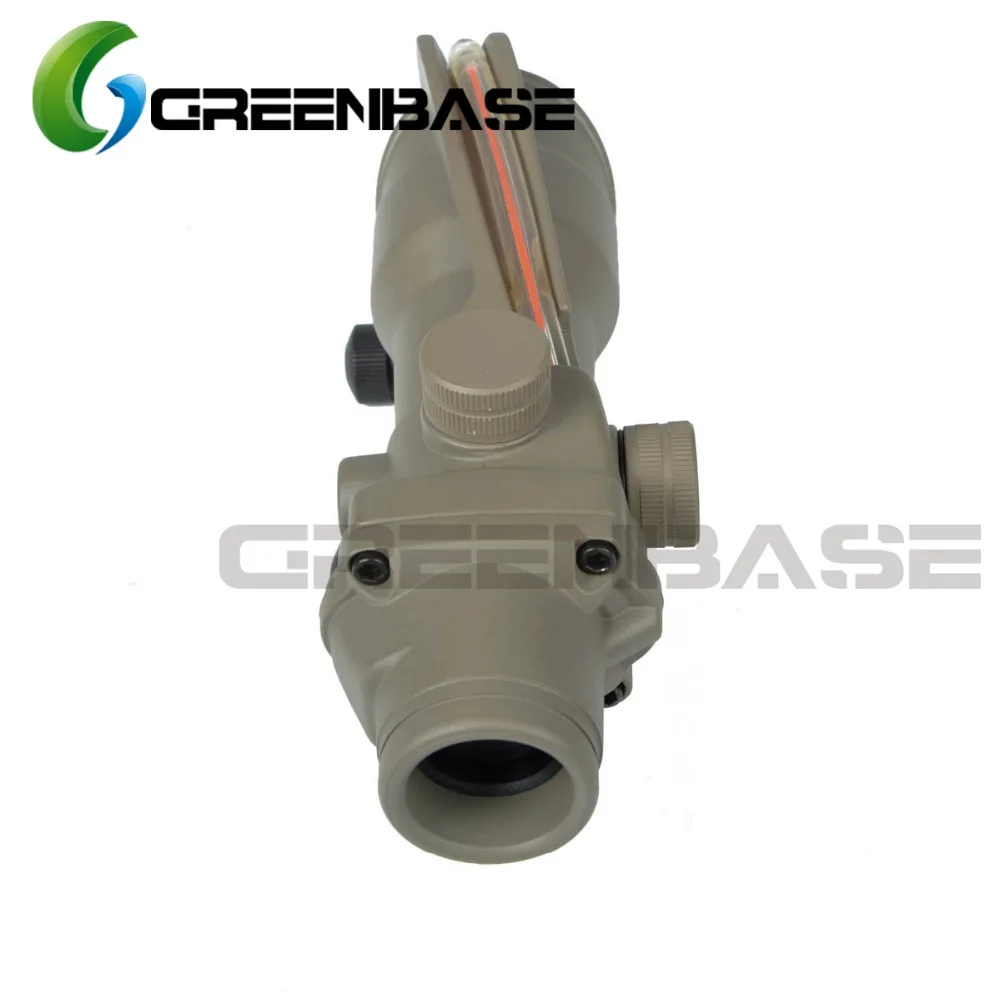 Greenbase ACOG Стиль 1x32 Red Dot прицел голографический волоконно-оптический коллиматорный